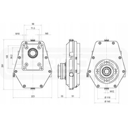 Multiplier PTO pump gear WL GR2 Rolmus