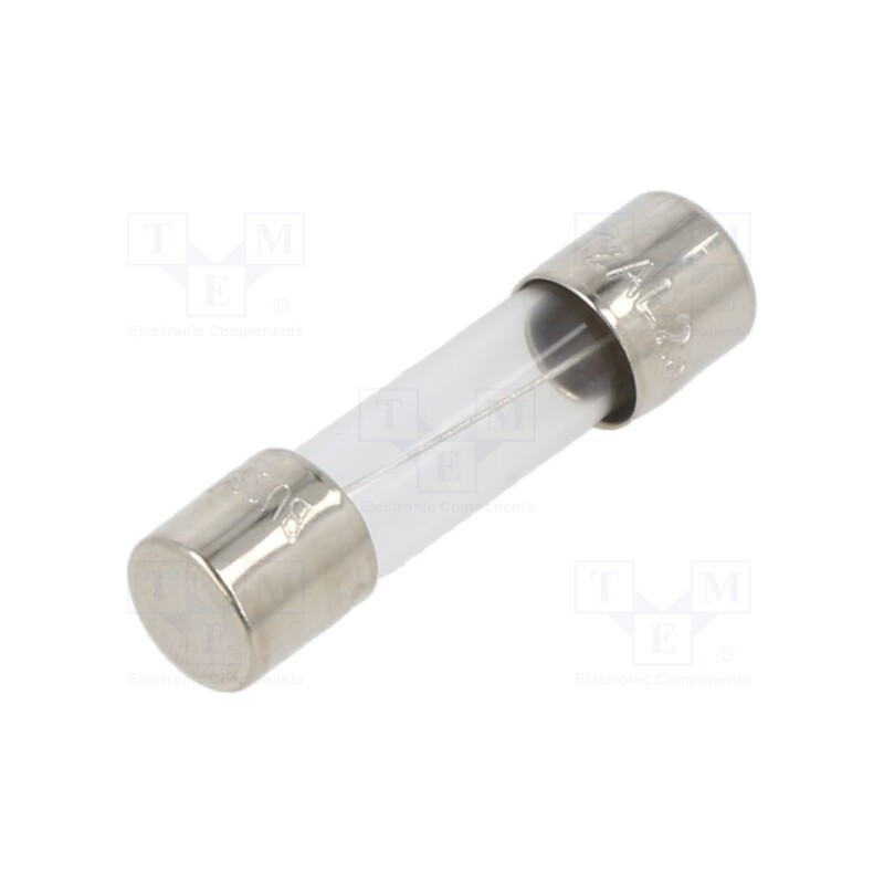 5 pcs x EATON/BUSSMANN - BK1-S506-2-R - Fuse: fuse, time-lag, 2A, 250VAC, cylindrical,glass, 5x20mm, brass