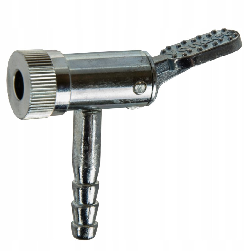 The end of the pumping hose is lever-type, 8mm angled