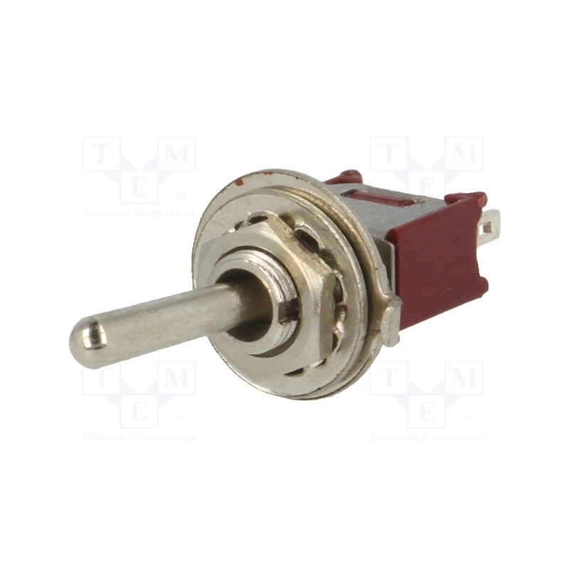 1 pcs x - TSSM1022A1 - Switch: toggle, Pos: 2, SPDT, ON-ON, 1A/250VAC, Leads: for soldering