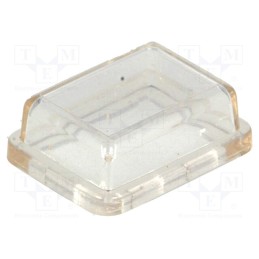 2 pcs x BULGIN - F0167LOAAA - Accessories: cover, Body: transparent, 15x21mm