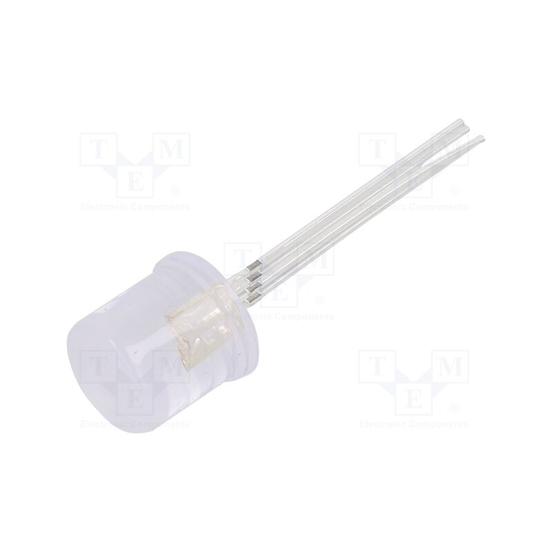 1 pcs x OPTOSUPPLY - OSTAMAA6C5A - LED, 9.7mm, RGB, 120°, Front: flat, 2.1÷2.6/2.9÷3.4V, No.of term: 4