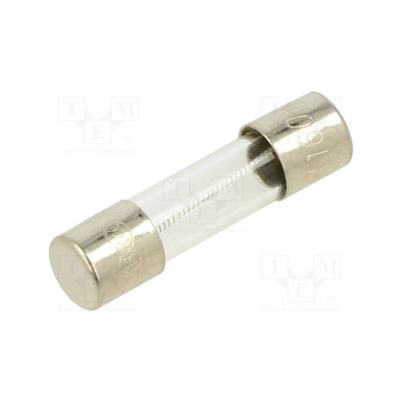 5 pcs x OPTIFUSE - TSD-160MA - Fuse: fuse, time-lag, 160mA, 250VAC, glass, 5x20mm, brass, bulk