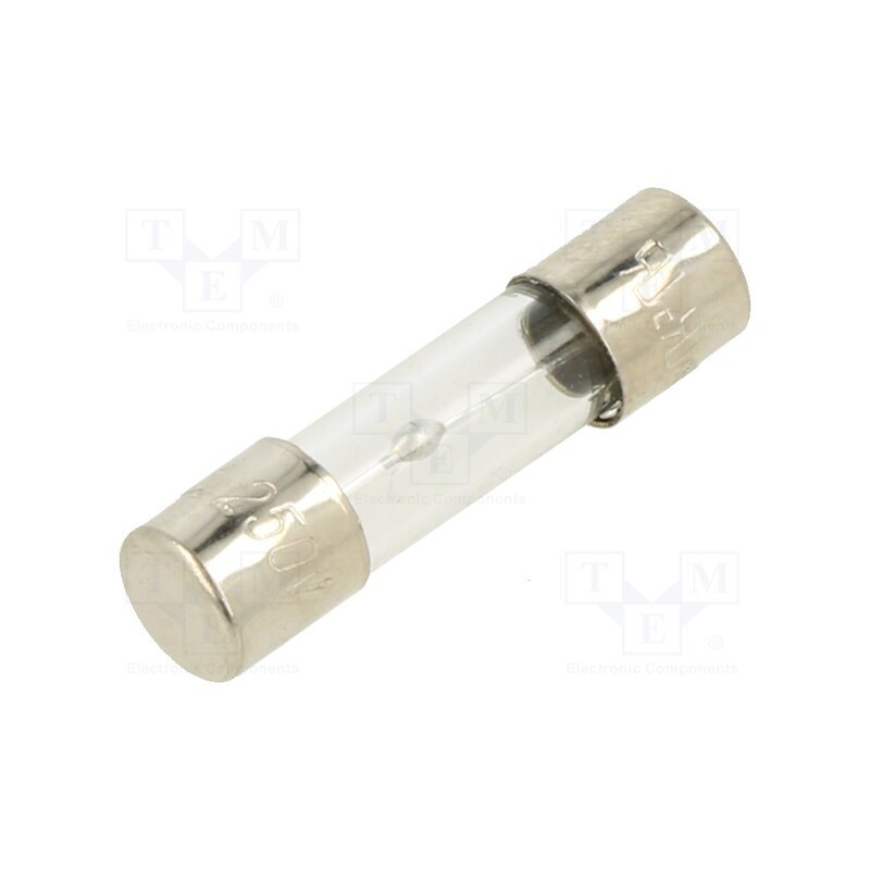 5 pcs x OPTIFUSE - TSD-12A - Fuse: fuse, time-lag, 12A, 250VAC, glass, 5x20mm, brass, bulk