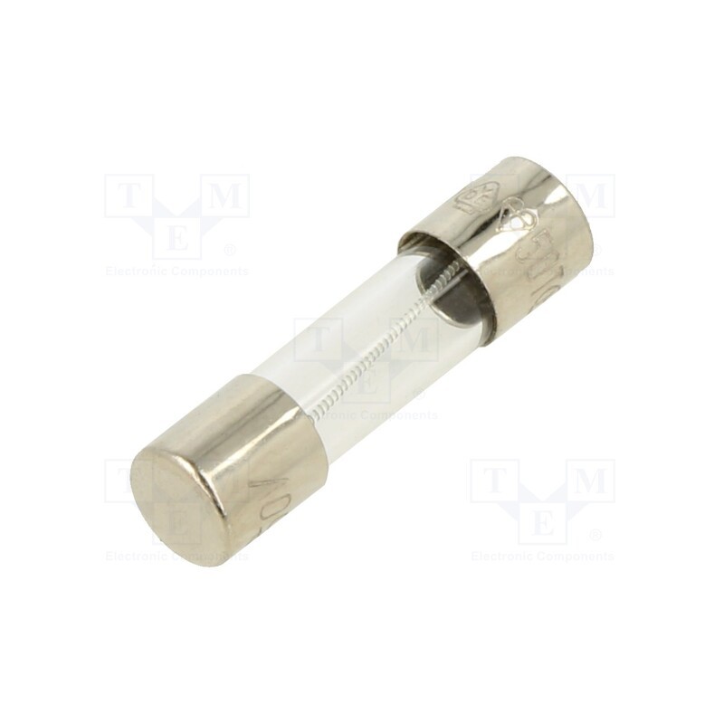 5 pcs x OPTIFUSE - TSD-125MA - Fuse: fuse, time-lag, 125mA, 250VAC, glass, 5x20mm, brass, bulk