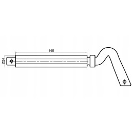 Tipping locking pin for balls diameter 95, 1 key
