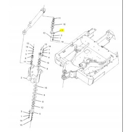 Cylinder pin swing cat 308 1c 30x94 mm