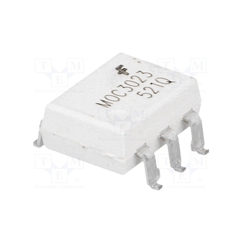 1 pcs x ONSEMI - MOC3023SR2VM - Optotriac, 5kV, Uout: 400V, without zero voltage crossing driver