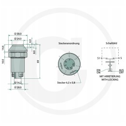 Horn signal switch 12 24v
