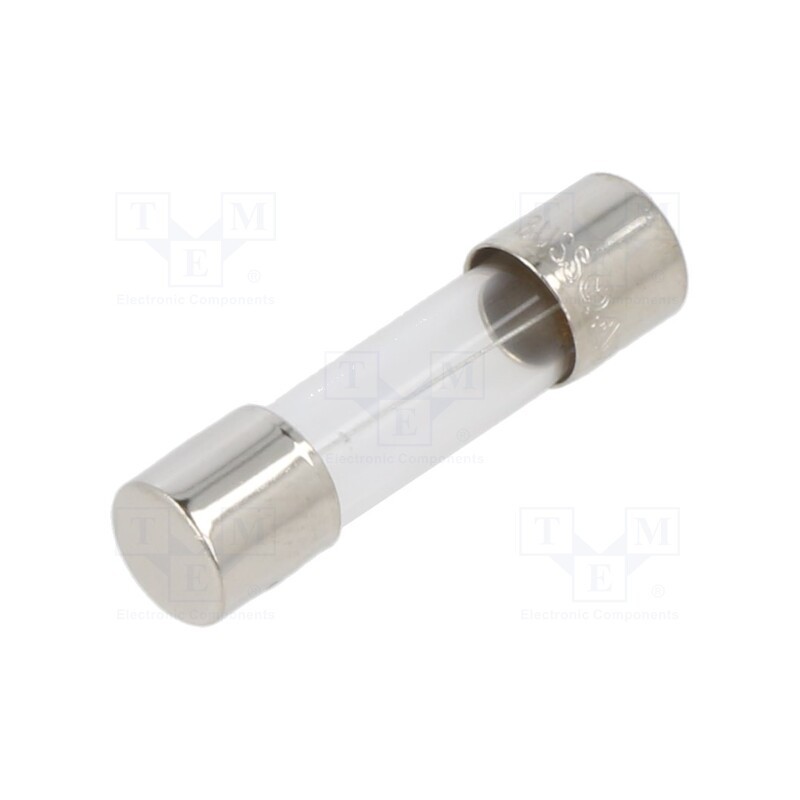 5 pcs x EATON/BUSSMANN - BK1-S506-1-R - Fuse: fuse, time-lag, 1A, 250VAC, cylindrical,glass, 5x20mm, brass