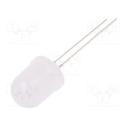 1 pcs x OPTOSUPPLY - OSM5DKA132A-12V - LED, 10mm, white warm, 1120÷1560mcd, 30°, Front: convex, 12V