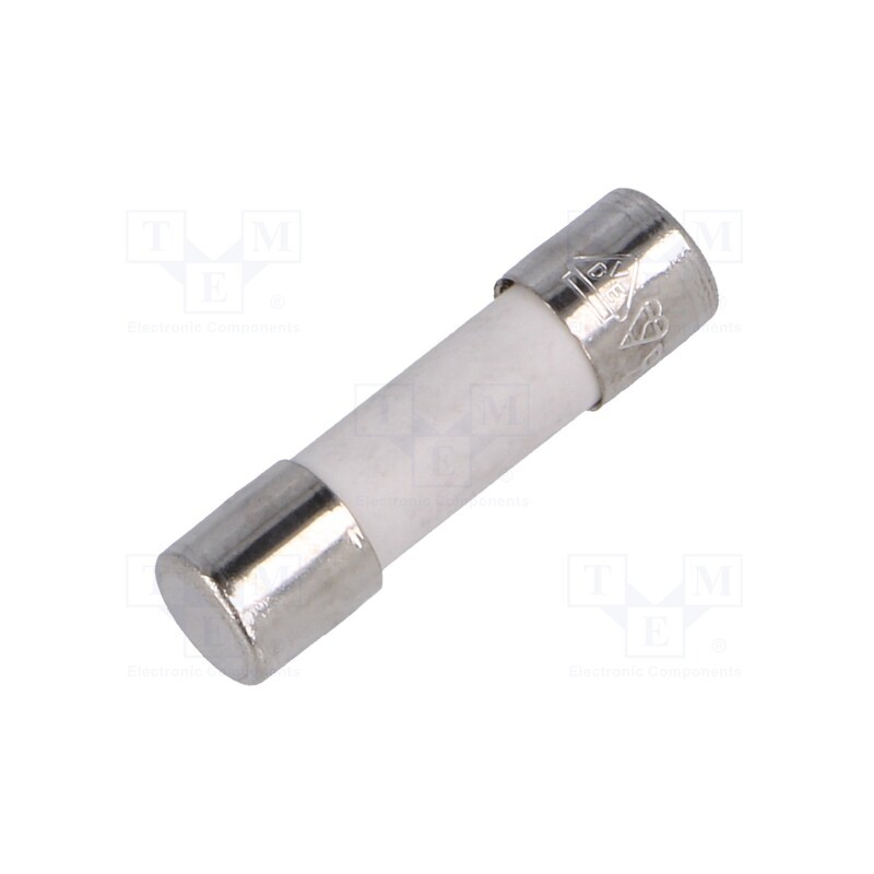 5 pcs x CONQUER ELECTRONIC - UDA 6.3A 250V - Fuse: fuse, time-lag, 6.3A, 250VAC, ceramic,cylindrical, 5x20mm