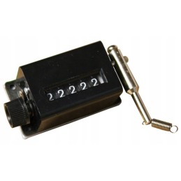 Mechanical 5-digit straw bale counter