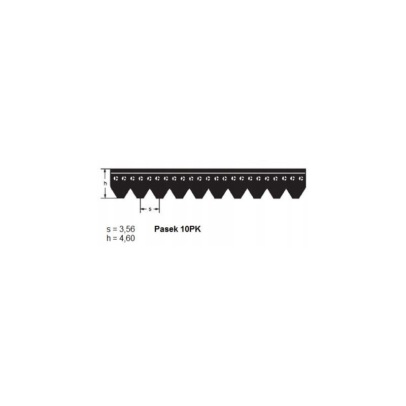 Multi-grooved belt 10pk 1570, cat. no. nh 87282305