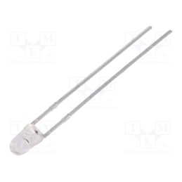 1 pcs x KINGBRIGHT ELECTRONIC - L-7104SEC-J3 - LED, 3mm, red, 5000÷9000mcd, 30°, Front: convex, 2.2÷2.8V