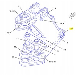 Lower pin bushing for Cat 428 backhoe loader
