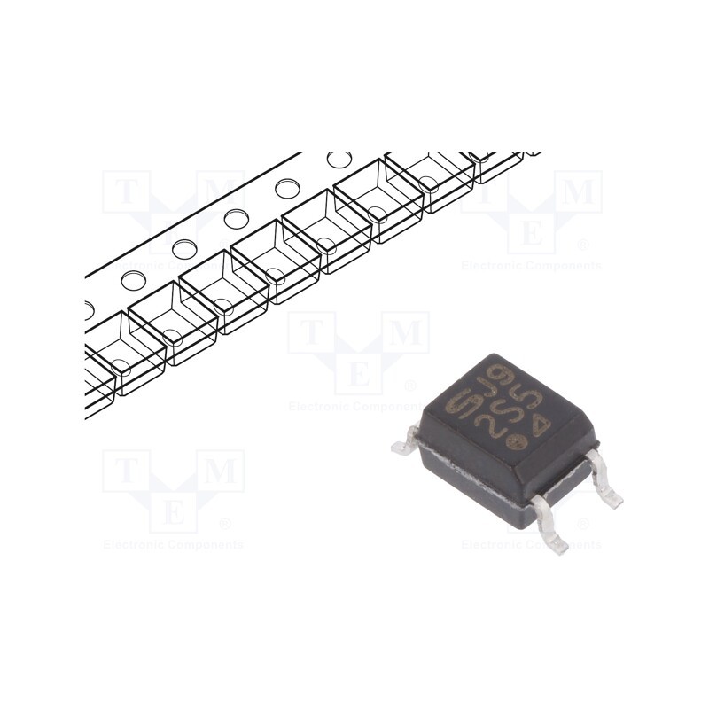 1 pcs x SHARP - S2S5A00F - Optotriac, 3.75kV, without zero voltage crossing driver, Ch: 1