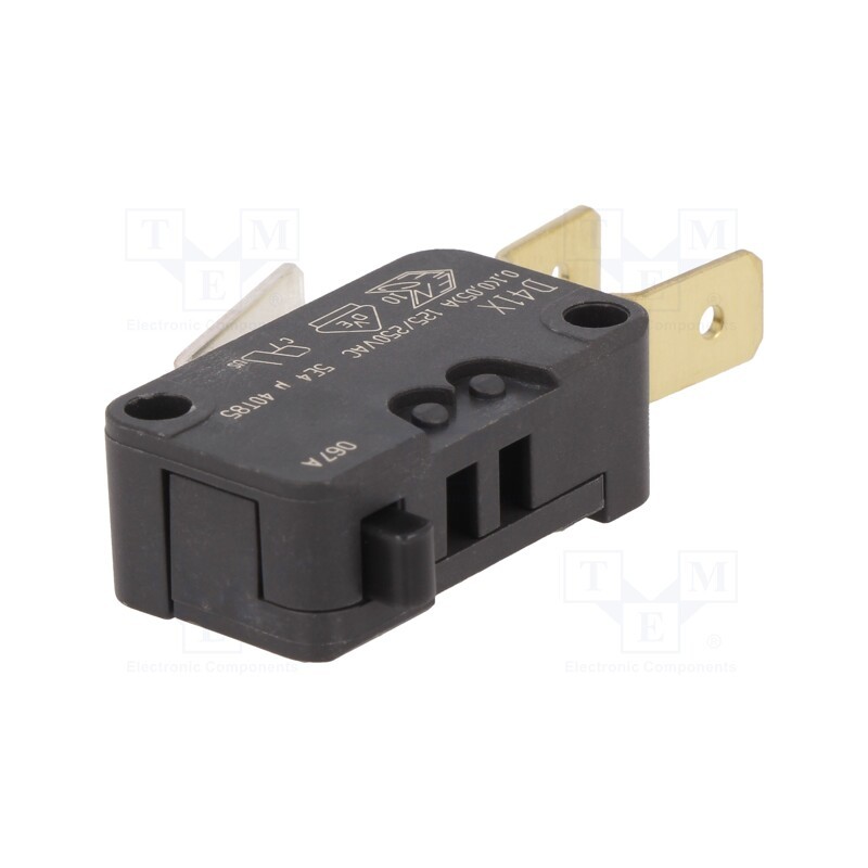 1 pcs x ZF - D419-V3AA - Microswitch SNAP ACTION, 0.1A/250VAC, without lever, SPDT, Pos: 2