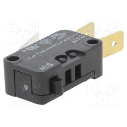 1 pcs x ZF - D413-V3AA - Microswitch SNAP ACTION, 0.1A/250VAC, without lever, SPDT, Pos: 2