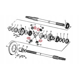 Satellite differential mechanisms Ursus C 330 skropol