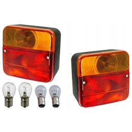 Combination rear lamp for trailers, 2 bulbs