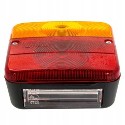 Combination rear lamp for trailers, 2 bulbs