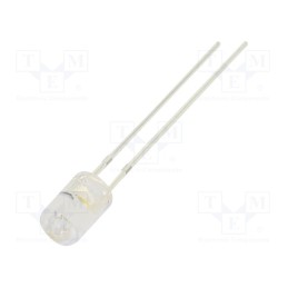 1 pcs x OPTOSUPPLY - OSM5DK5GA1B-CRLED14 - CRLED, 5mm, white warm, 1560mcd, 100°, Front: flat, 5.5÷20V, 320mW
