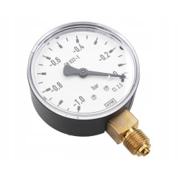 Milking machine vacuum gauge 63 mm 1 0 bar 1 4 wika