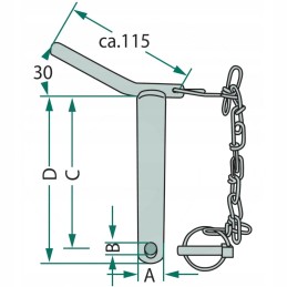 Granite top link pin