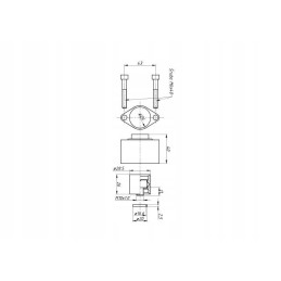Rear cap with hydraulic distributor latch