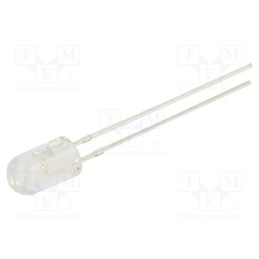 1 pcs x OPTOSUPPLY - OSG5DA5E31B-12V - LED, 5mm, green, 3000÷4200mcd, 30°, Front: convex, 12V, No.of term: 2
