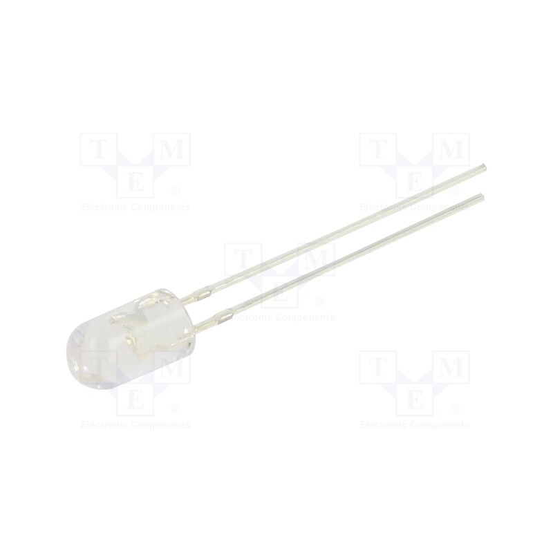 1 pcs x OPTOSUPPLY - OSG5DA5E31B-12V - LED, 5mm, green, 3000÷4200mcd, 30°, Front: convex, 12V, No.of term: 2