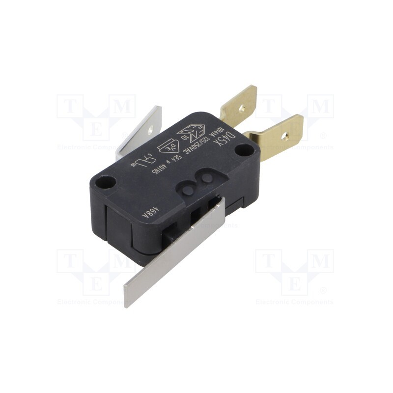 1 pcs x ZF - D459-V3LD - Microswitch SNAP ACTION, 16A/250VAC, with lever, SPDT, ON-(ON)