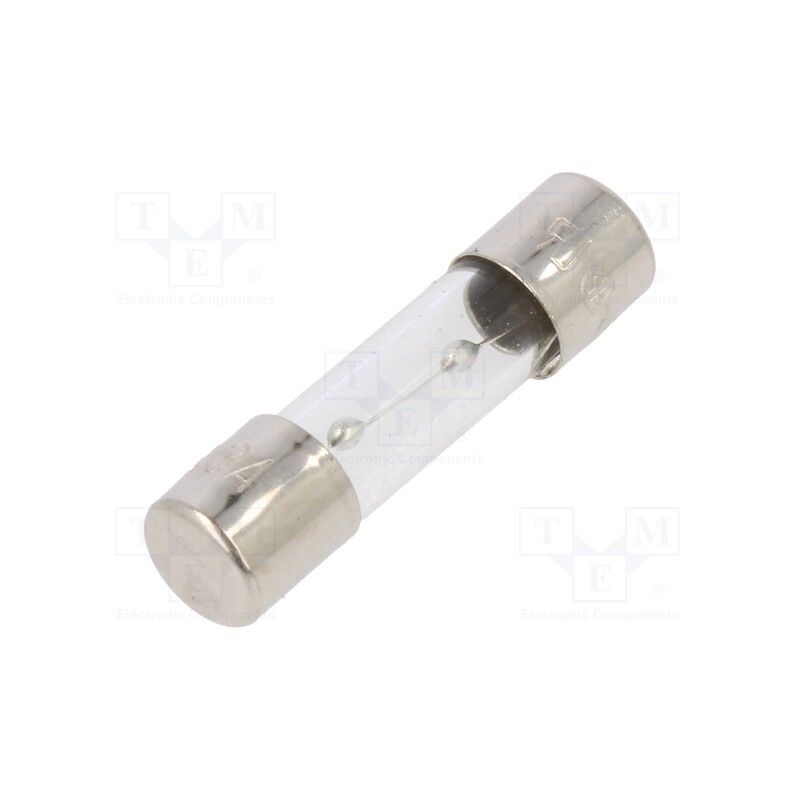 5 pcs x OPTIFUSE - TSC-6.3A - Fuse: fuse, time-lag, 6.3A, 250VAC, glass, 5x20mm, brass, TSC, bulk
