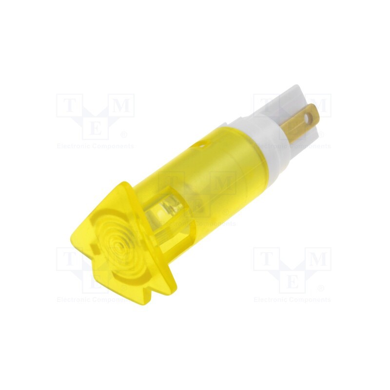 1 pcs x SIGNAL-CONSTRUCT - SKIH10122 - Indicator: LED, flat, 12÷14VAC, Ø10.2mm, connectors 2,8x0,8mm