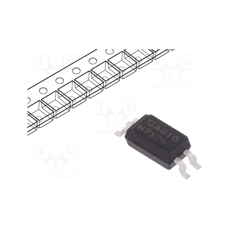 1 pcs x SHARP - PC3H711NIP1H - Optocoupler, SMD, Ch: 1, OUT: transistor, Uinsul: 2.5kV, Uce: 80V