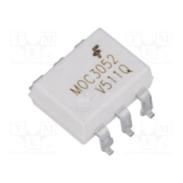 1 pcs x ONSEMI - MOC3052SR2VM - Optotriac, 5.3kV, Uout: 600V, Gull wing 6