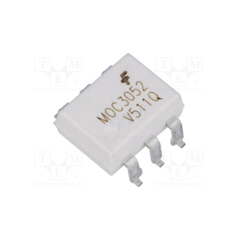 1 pcs x ONSEMI - MOC3052SR2VM - Optotriac, 5.3kV, Uout: 600V, Gull wing 6