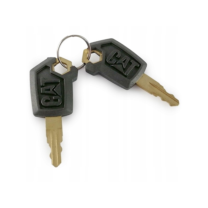 2x key, door ignition key, caterpillar 5p8500