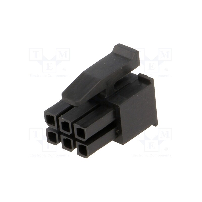 2 pcs x TE Connectivity - 794617-6 - Plug, wire-board, female, Micro MATE-N-LOK, 3mm, PIN: 6, for cable