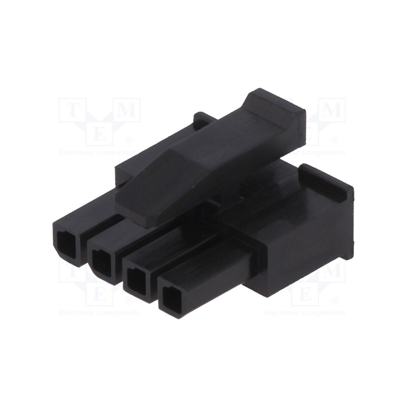 2 pcs x TE Connectivity - 1445022-4 - Plug, wire-wire, female, Micro MATE-N-LOK, 3mm, PIN: 4, for cable