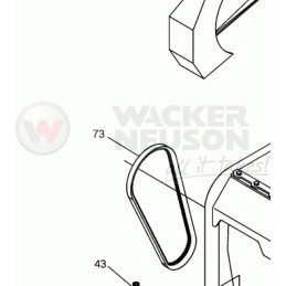 Wacker 5000058889 original belt dpu4545 dpu5045