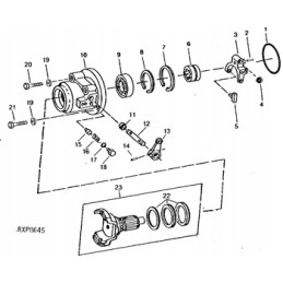 Seal seal john deere 770d 646 544e