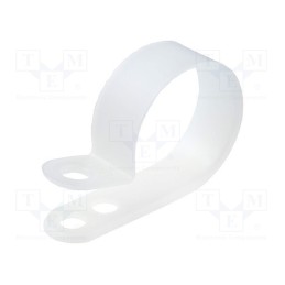 10 pcs x FIX&FASTEN - FIX-CC-10 - Fixing clamp, Cable P-clips, ØBundle : 24÷27mm, polyamide