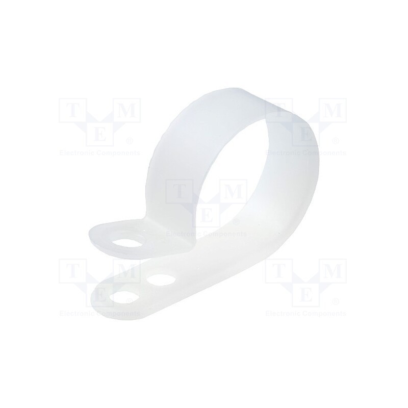 10 pcs x FIX&FASTEN - FIX-CC-10 - Fixing clamp, Cable P-clips, ØBundle : 24÷27mm, polyamide