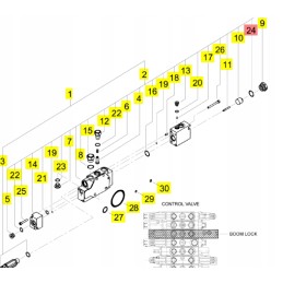 Yanmar o ring for valve block 1b p18