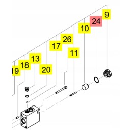 Yanmar o ring for valve block 1b p18