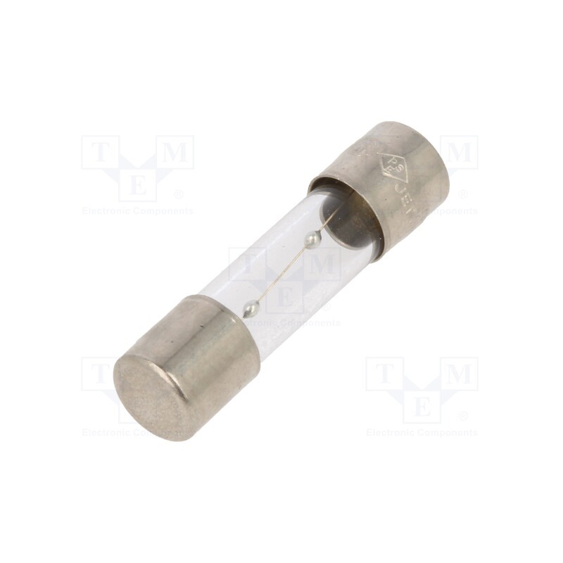 5 pcs x OPTIFUSE - TSC-1A - Fuse: fuse, time-lag, 1A, 250VAC, glass, 5x20mm, brass, TSC, bulk