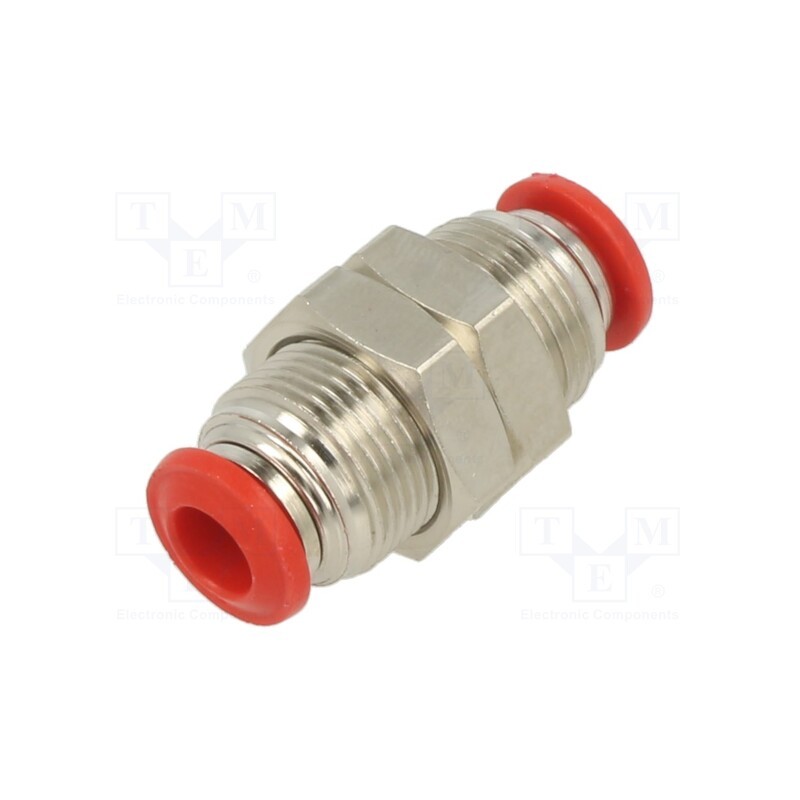 1 pcs x AIGNEP-50050 6 - Push-in fitting, bulkhead,straight,inline splice, -0.99÷20bar