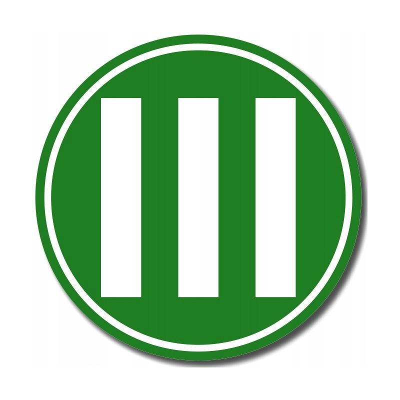 Euro 3 sticker, ADR marking, exhaust gas purity, 12 cm